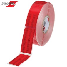 ORAFOL - ORALITE® VC104+ Segmented Tape (Flexible Surfaces) - Red / 50mm x 50m Roll